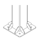 Portillon Battant 1 vantail Industriel. Standard ( 1,1 m x 1,6 m )