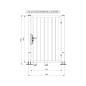 Portillon Battant Industriel, Manuel ( 1,2 m x 1,8 m )