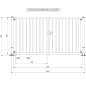 Portail Battant 2 vantaux Industriel. Standard ( 3 m x 1,6 m )