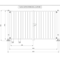 Portail Battant 2 vantaux Industriel. Standard ( 3 m x 1,8 m )