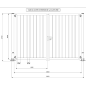 Portail Battant 2 vantaux Industriel. Standard ( 3 m x 2 m )
