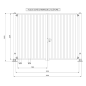 Portail Battant 2 vantaux Industriel. Standard ( 3 m x 2,2 m )