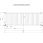 Portail Battant 2 vantaux Industriel. Standard ( 4 m x 1,4 m )
