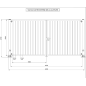 Portail Battant 2 vantaux Industriel. Standard ( 4 m x 2 m )