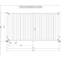 Portail Battant 2 vantaux Industriel. Standard ( 4 m x 2,2 m )