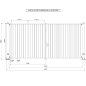 Portail Battant 2 vantaux Industriel. Standard ( 5 m x 2,4 m )