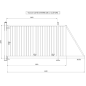 Portail Industriel Coulissant Autoportant ( 3 m x 2 m ).