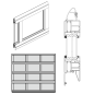Porte de garage sectionnelle triple vitrage 60 mm – Fabrication européenne de qualité, installation à Dubaï