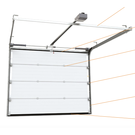 Full 60 mm sectional garage door - Installation in Dubai & Emirates