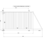 Portail Industriel Coulissant Autoportant ( 3 m x 2,2 m ).