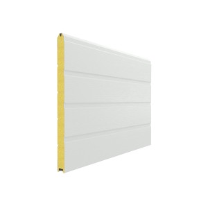 Puerta de garaje seccional Motorizado W 4,0 M x H 2.0 M - 40 mm - 3 Paneles de ranura - antracita - CALIDAD DE LA PUERTA EUROPEA