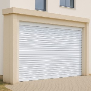 Rolling Door Insulated Aluminum Motorized W 5.0 m x H 2.5 m – 77 mm – Color White – European Quality DoorHan in Dubai