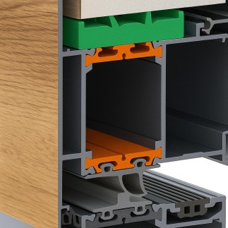 Porte de service W 1.0 mm x L 2.15 mm - Panneaux sandwichs de 40 mm, 3 rainures, blanc - Qualité européenne à Dubaï