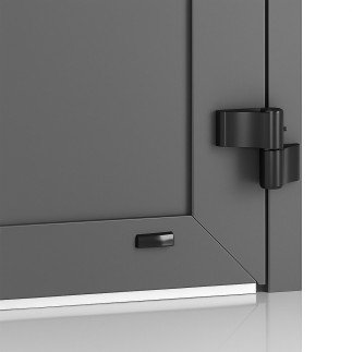 Porta di servizio W 1,0 mm x L 2,15 mm - Pannelli sandwich da 40 mm, 3 scanalature, bianco - Qualità europea a Dubai