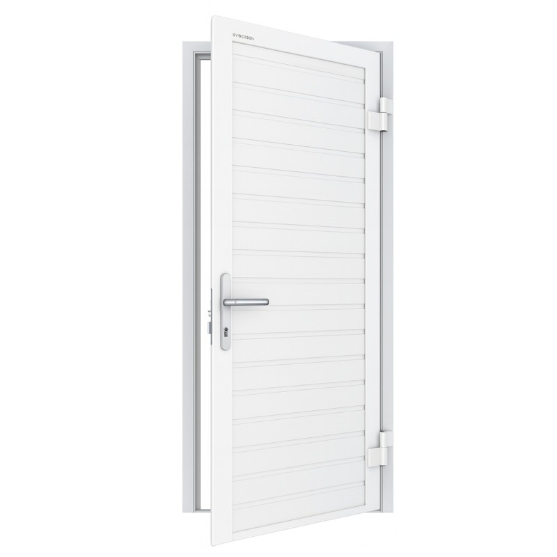 Porta de serviço W 1,0 mm x L 2,15 mm - painéis de sanduíche de 40 mm, 3 sulcos, branco - qualidade europeia em Dubai