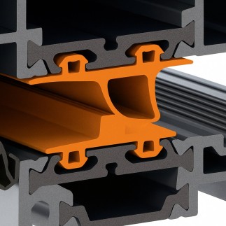 Puerta de servicio W 1.0 mm x L 2.15 mm - Paneles de sándwich de 40 mm, 3 ranuras, marfil - Calidad europea en Dubai