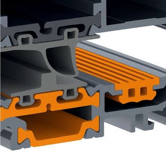 Service-Tür W 1,0 mm x L 2,15 mm - 40 mm Sandwichplatten, 3 Rillen, Elfenbein - Europäische Qualität in Dubai