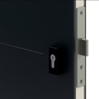 Service Door W 1.0 mm x L 2.15 mm – 40 mm Sandwich Panels, 3 Grooves, Ivory – European Quality in Dubai