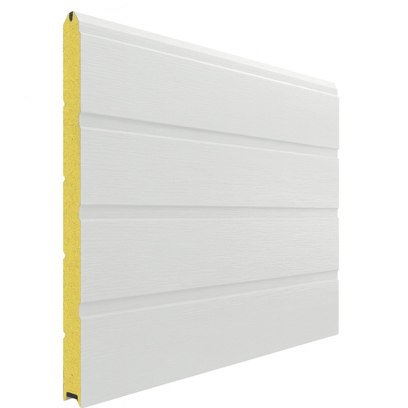 Panneaux de sandwich de porte 5040 mm x 40 mm - 3 rainures Panneaux de porte de garage blanc