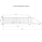 Portail Industriel Coulissant Autoportant ( 4 m x 1 m ).
