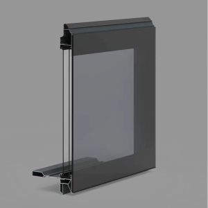 Sectional Glass Garage Door 4.0 m x 2.5 m – Double Plexiglass & Smoked Mineral Glass – Black Finish – Door for Dubai