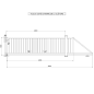 Portail Industriel Coulissant Autoportant ( 4 m x 1,2 m ).