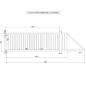 Portail Industriel Coulissant Autoportant ( 4 m x 1,4 m ).