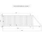 Portail Industriel Coulissant Autoportant ( 5 m x 2 m ).