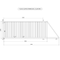 Portail Industriel Coulissant Autoportant ( 5 m x 2,2 m ).