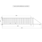 Portail Industriel Coulissant Autoportant ( 6 m x 1,4 m ).