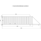 Portail Industriel Coulissant Autoportant ( 6 m x 1,8 m ).