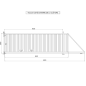 Portail Industriel Coulissant Autoportant ( 6 m x 2 m ).