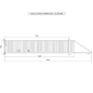 Portail Industriel Coulissant Autoportant ( 7 m x 1,4 m ).