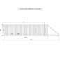 Portail Industriel Coulissant Autoportant ( 7 m x 1,8 m ).