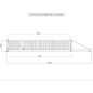 Portail Industriel Coulissant Autoportant ( 8 m x 1,4 m ).