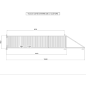 Portail Industriel Coulissant Autoportant ( 8 m x 1,8 m ).