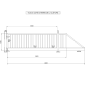 Portail Industriel Coulissant Autoportant ( 3 m x 1 m ).