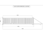 Portail Industriel Coulissant Autoportant ( 10 m x 2,2 m ).
