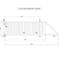 Portail Industriel Coulissant Autoportant ( 3 m x 1,2 m ).