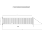 Portail Industriel Coulissant Autoportant ( 10 m x 2,4 m ).