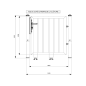 Portillon Battant Industriel, Manuel ( 1 m x 1 m )