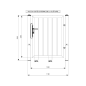Portillon Battant Industriel. Manuel ( 1 m x 1,2 m )