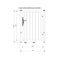 Portillon Battant Industriel. Manuel ( 1 m x 1,4 m )