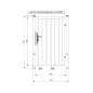 Portillon Battant 1 vantail Industriel. Standard ( 1 m x 1,8 m )